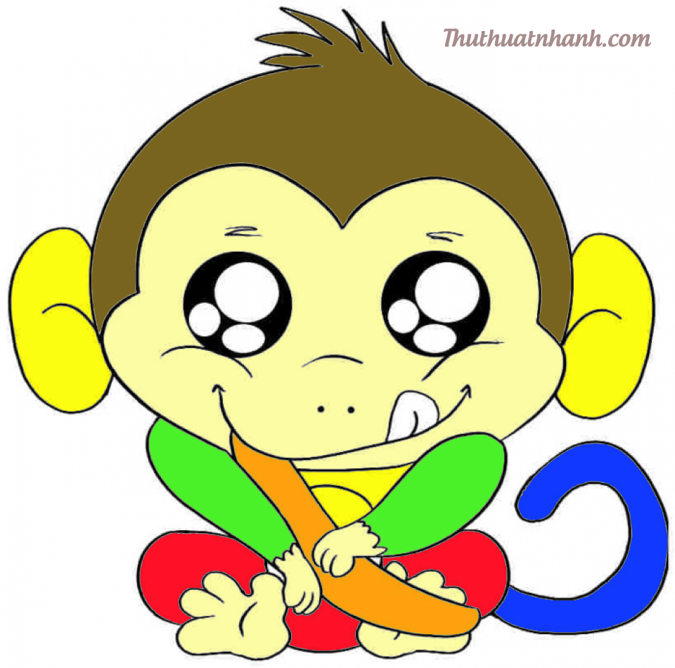 Một bức tranh tô màu đáng yêu với chú khỉ đáng yêu đang chờ đón bạn. Hãy cùng thắp sáng sức sáng tạo của mình và tô màu cho chúng ta con khỉ đáng yêu này.