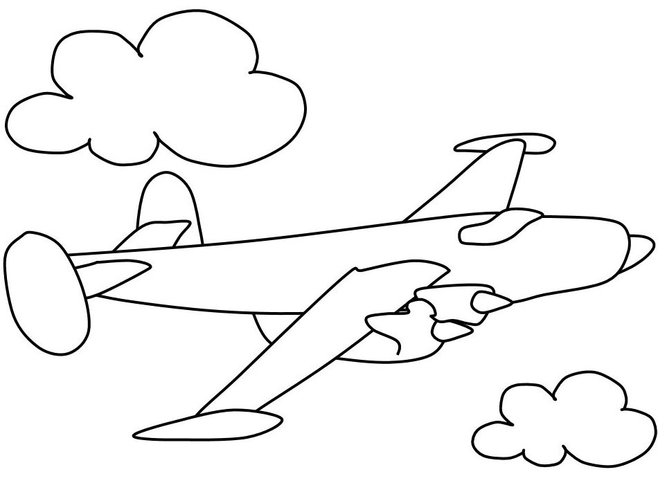 Tranh tô màu hình máy bay cho bé tập tô 34 tuổi  Trường Tiểu học Thủ Lệ